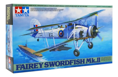 Avião Fairey Swordfish Mk.ll - 1:48 Tamiya (99)