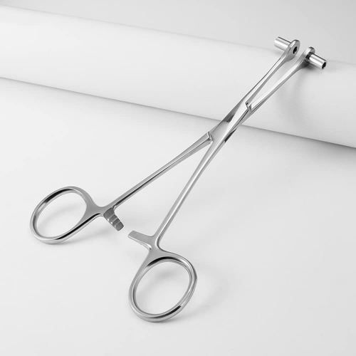 Pinça TCJ-chen Septum, pinça com agulhas 14g. Cor Prata