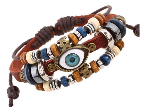 Pulsera De Cuero Soul Collision Mano De Pareja Ajustable