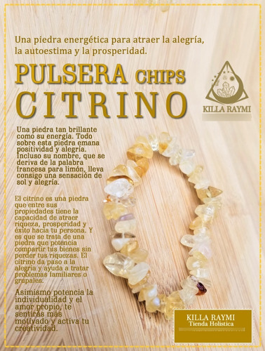 Pulsera De Citrino Chips