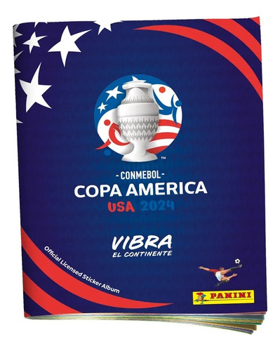 Álbum Tapa Blanda Copa América Usa 2024 + 22 Laminas Equipo