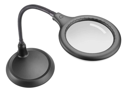 Lámpara De Lupa Lupa 5x Con Luz Led Y Cuello Flexible Lámpar