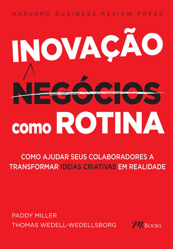 Inovação Como Rotina: Como ajudar seus colaboradores a transformar IDEIAS CRIATIVAS em realidade, de Miller, Paddy. M.Books do Brasil Editora Ltda, capa mole em português, 2013