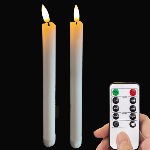 Lovecandou Velas Led Sin Llama Parpadeantes Con Pilas, Con C