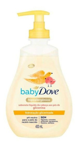 Sabonete Líquido Dove Baby Hidratação Glicerinada Com 400ml