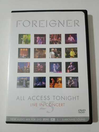 Foreigner All Access Tonight Live In Concert Dvd Import. Usa