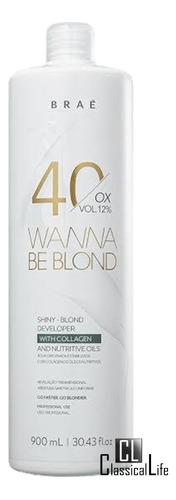 Braé Pó Descolorante Wanna Be Blond + Ox 40 Volume Promoção Tom Loiro