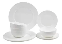 Comprar Vajilla Opal 12 Piezas Moderna Blanca Redonda 4 Personas