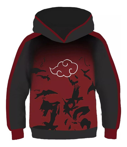 Naruto Uchiha Itachi Sudadera Para Niños Akatsuki Cuervo