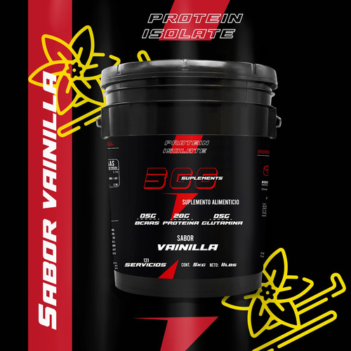 Proteína Hidrolizada 5kg Isolate 300 Suplements / Varios Vainilla