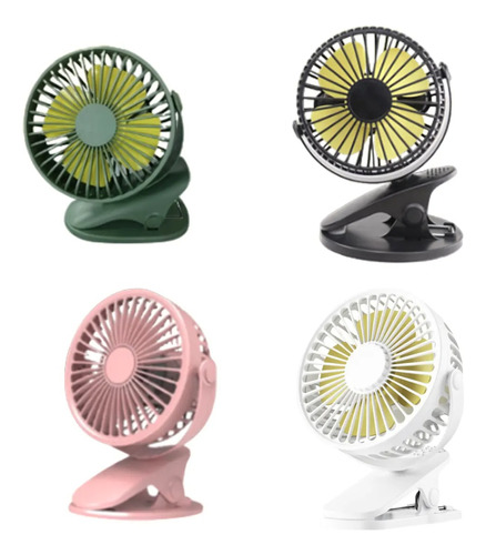 Ventilador Portátil Recargable Con Pinza F70 Var603 Febo