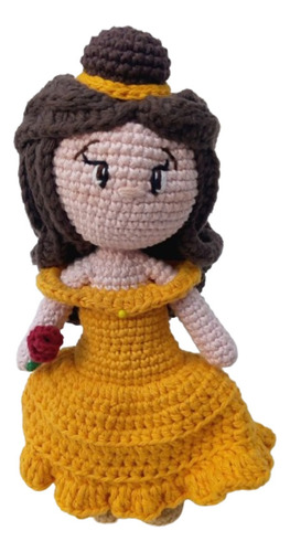 Bella Princesa Amigurumi Muñeca Tejida La Bella Y La Bestia