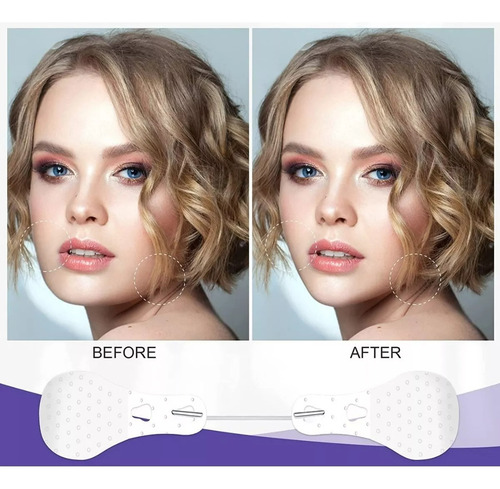 40 Unids Parches Adhesivo Cinta Estiramiento Facial Forma V