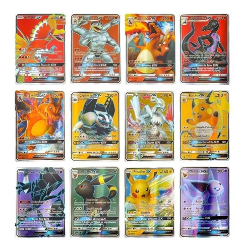 Lote 40 Cartas Pokémon Vmax V Gx Em Português Cartas Brilhantes Sem Repetir  - TechBrasil