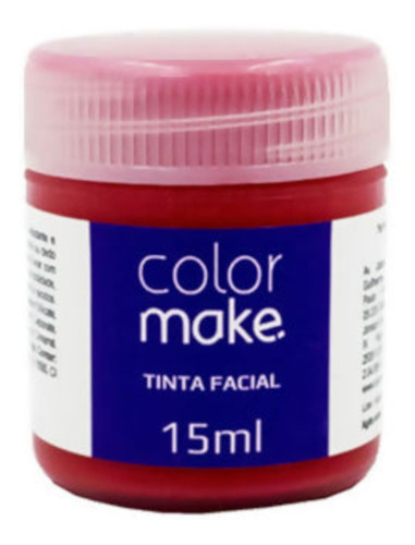 Tinta Facial 15ml Vermelha - Color Make