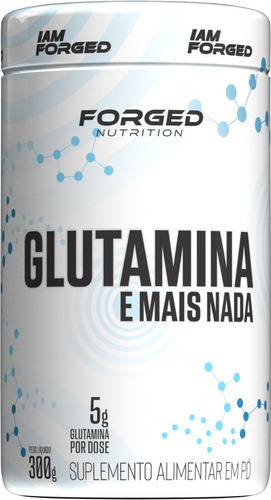 Glutamina 100% Pura 300g - Forged Nutrition Sabor Natural