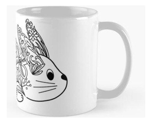 Taza El Conejo Floral Enamorado Calidad Premium