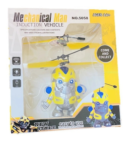 Mini Drone Transformers Bumblebee Con Sensor De Inducción