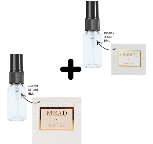 Imagem 1 de 2 de Kit 2 Decants - 5ml - Mead + Prodige - Amostras Vidro