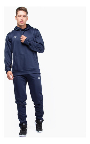 Polerón Entrenamiento Umbro Training Hooded Top Hombre Azul