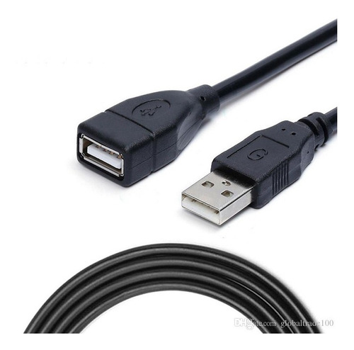 Imagen 3 de 4 de Cable Alargue Usb 2 Mts Macho A Hembra - Polotecno