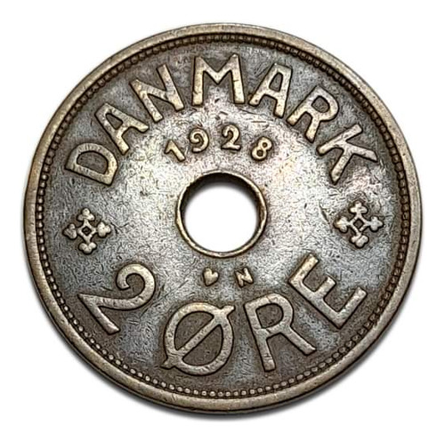 Moneda Dinamarca 2 Ore 1928