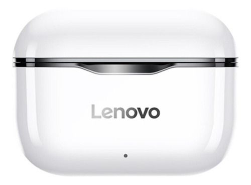 Imagen 2 de 4 de Audífonos in-ear inalámbricos Lenovo LivePods LP1 blanco y negro