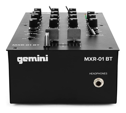 Mixer Dj Analógico 2 Canais 3 Vias Bluetooth Gemini Mxr01bt