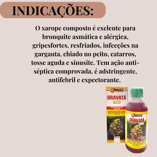 Kit 8 Xarope Expectorante Gravatá Mel Bronquite 250ml