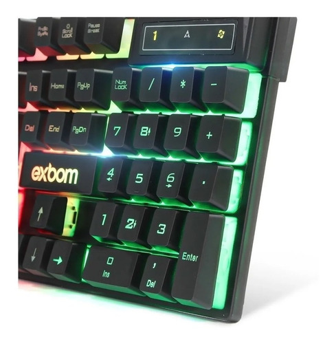 Imagem 4 de 8 de Kit Teclado + Mouse Gamer Rgb C/ Fio Poucas Unidades