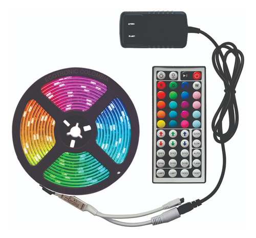 Cinta Luz Led Navidad Decoracion Luces Multicolor Rgb 5mts 