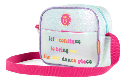 Bolsa Crossbody Cloe Para Niña Acabado Iridiscente Color Azul