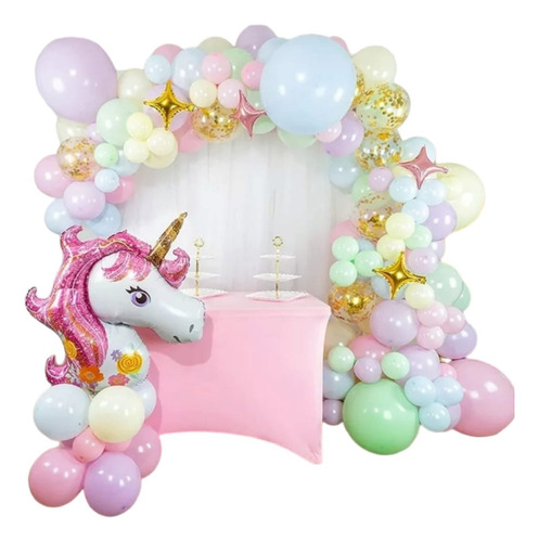 Decoracion Unicornio Completa Colores Patel