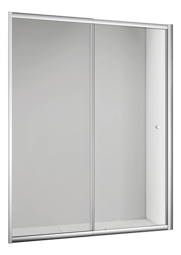 Esatto® Cancel Baño Recto Cristal Transp Templado 100 Cms