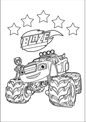 Livro para Colorir Monster Trucks 1