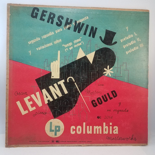 Oscar Levant Piano - Gershwin - Gould - Vinilo 10 Pulgadas