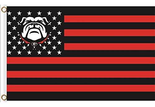 Bandera Bulldogs Georgia Con Ojales