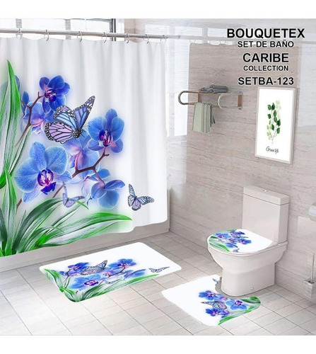 Imagen 3 de 8 de Set De Juego De Baño 3d Con Alfombra....