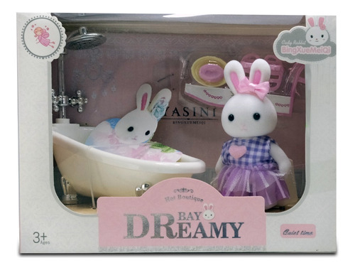 Playset De Conejita Bañera Con Accesorios Bay Dreamy Yifeng!