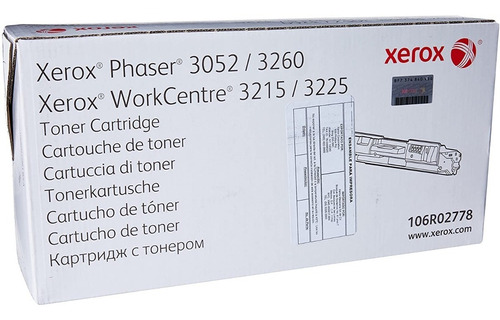 Toner Xerox Negro Phaser/3260/wc3215 3,000pag - 106r02778