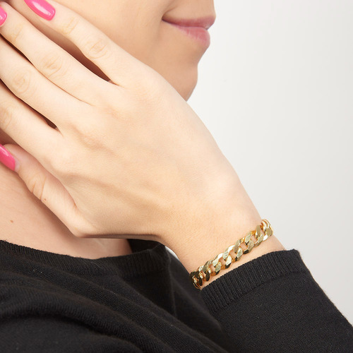 Pulsera Hombre Barbadacl 8mm Platabañooro24k Duodeluxejoyas®