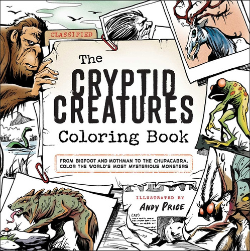 Cryptid Creatures Coloring Bk, De Price Andy. Editorial Adams En Inglés, 2024