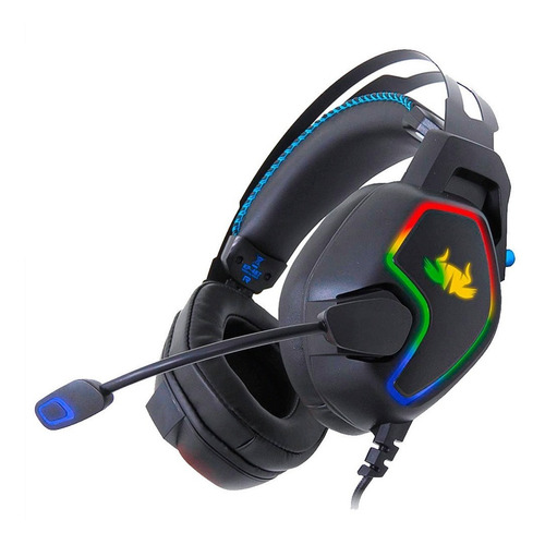 Fone Mic Headset Gamer Games E Pc 7.1 Usb Rgb Knup Kp-487