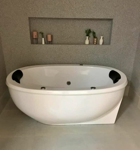 Banheira Jp Oval Fibra De Vidro 1,90 X 1,09 Branco.