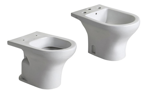 Ferrum Veneto Inodoro Corto Bidet 3 Agujeros Loza Blanca