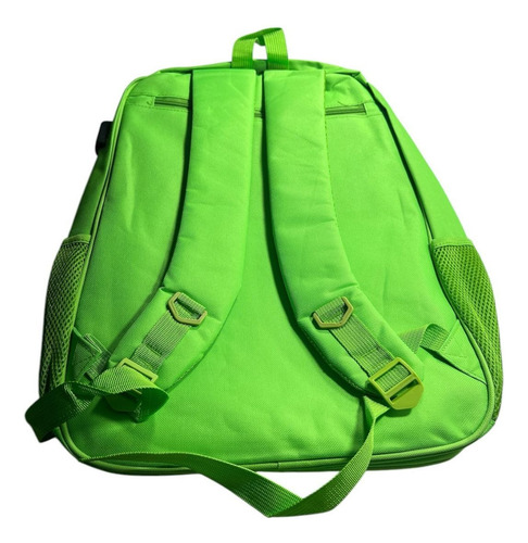 Bolsa Mochila Raquete Beach Tenis Squash Usb Raqueteira Mala Verde-limão Lisa Níquel Verde-limão