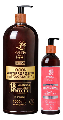 Multiproposito 1000ml+shampoo Rulos 250ml Marina Vital Pack