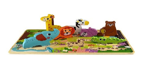 Puzzle De Animales Tooky Toy 6 Pzas Th633 Universo Binario