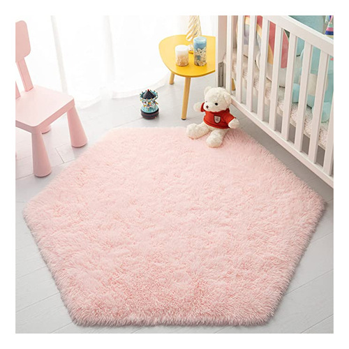 Evoionos Alfombra Hexagonal Rosa Para Tienda De Camp