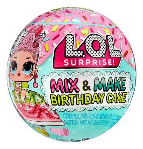 Muñeca Lol Surprise Mix And Make Birthday Cake 9 Cm Con Acce